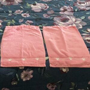 Pink Bow Betsey Johnson Hand Towels 100% Cotton